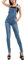 Toocool Salopette jeans donna overall tuta intera jumpsuit pantaloni XM-987 [XS,CY-33 blu]