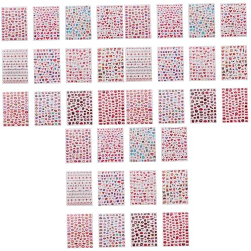 Healeved 36blätter Herz Nail Art Aufkleber Selbstklebende Maniküre Aufkleber Für Valentinstag Dekorative Nägel Für Zuhause Und Professionelle Nutzung Niedliche Designs Für Damen Und