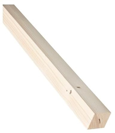 Zaunpfosten Zaun Pfosten Pfahl Holz Kantholz Vierkant Kiefer Holzpfosten 5x5cm (1, 1,5m lang)