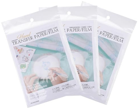 SEWACC Wasserlösliche Stickfolie Stickpapier Und Transferpapier Für Diy-nähzubehör Und Basteln Geeignet Für Kleidung Und Andere Textilien Einfach Zu Verwenden Und Abzubrechen