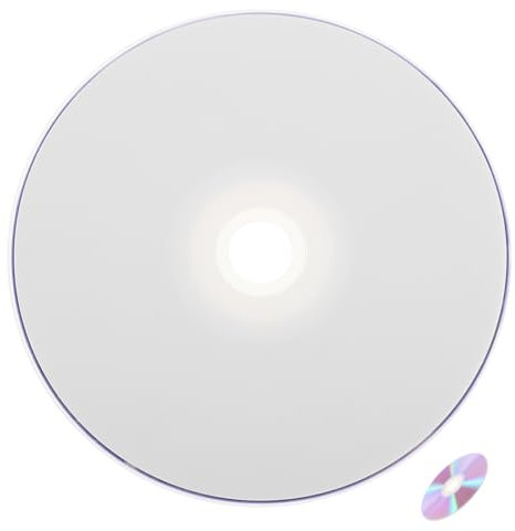 Abaodam Disque Vierge Capacité pour Enregistrement Musique Et Données, Usage Multimédia, Support Compatible CD Et DVD, Disque Unique Boîtier Transparent