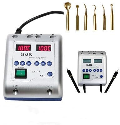 Digital Electric Wax Carving Pencil 20W 2A Electric Waxer Wax Heater 6 Carving Tips Wax Carving Tools 50-200℃ Carving Machine