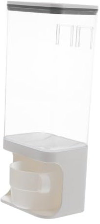 WEKAMOS Contenedor De Alimentos Para Diseño Transparente y Dispensador De Comida La Pared Para y Gatos Mantiene La Comida Olores