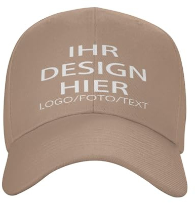 Kustima Basecap personalisiert mit Foto/Logo/Text,Kappe selbst gestalten mit Ihrem Logo,Unisex Trucker-Kappe Mesh Cap personalisierte,Verstellbare Baseball Caps für Männer & Frauen Schwarz