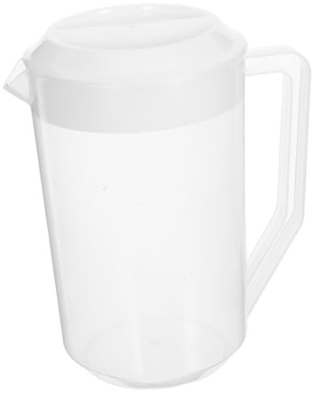 FUNOMOCYA Jarra Tapa de Agua con Reutilizable de Plástico de 4000ml Limpiar Fácil Adecuado para Reuniones Familiares y Oficina