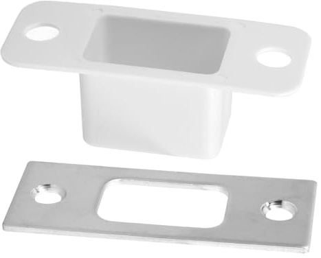 TOVINANNA Contropiastra per Serratura Porta in Acciaio Inox, Piastra di Riscontro per Porta in Legno, Uso Domestico, Finitura Antica