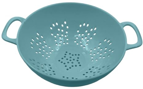 Petite passoire de 19 cm (7,5 po) en plastique avec double poignée, idéale pour les fruits, les légumes et les pâtes. Livraison depuis un entrepôt local. (BU1, One Size)