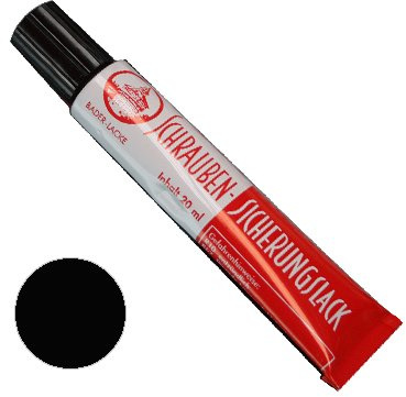 Schraubensicherungslack 20 ml. in Tube schwarz - Sicherungslack - Schraubenkleber