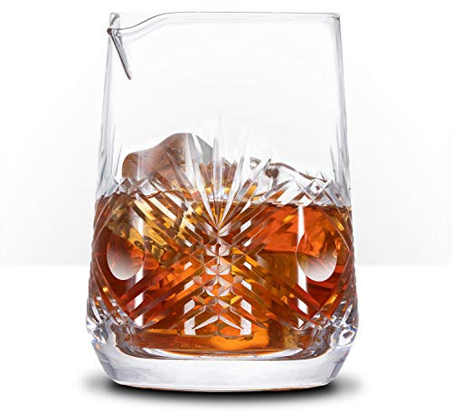 Piña Barware Seamless Hand Cut Mixing Glass - 700mL / 24oz - Professional Bartending Commercial Glassware