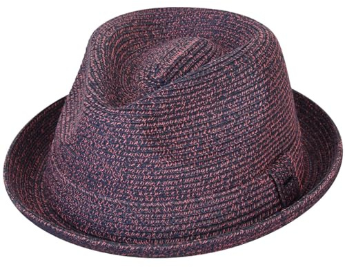 Bailey of Hollywood Billy Short Brim Sommerhut Strohhut Stoffhut Sonnenhut (S (54-55 cm) - lila)