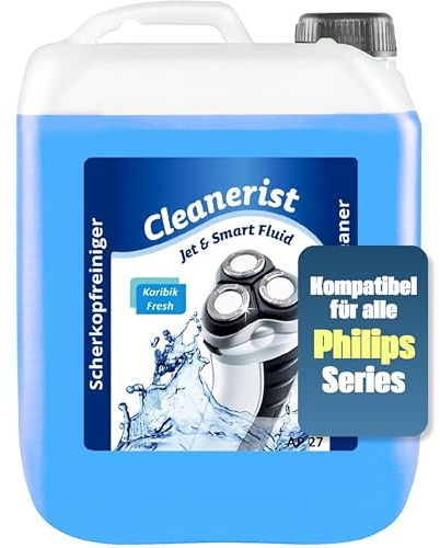 5 Liter Jet & Smart Fluid Reinigungsflüssigkeit Kompatibel-Ersatz mit Philips Rasierer 5000/7000 / 8000/9000
