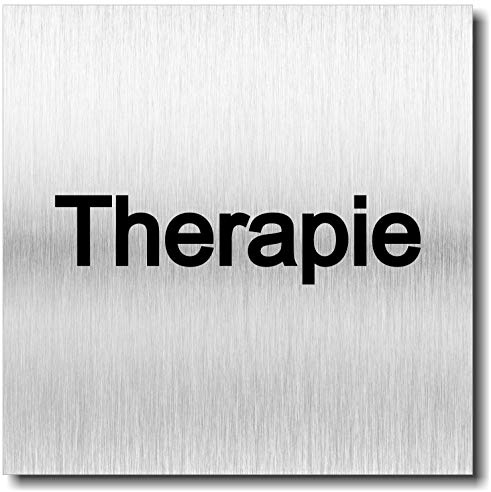 Türschild Therapie UV Druck 12 x 12cm - 3mm Aluverbund - Made in Germany - Art.Nr. 2044