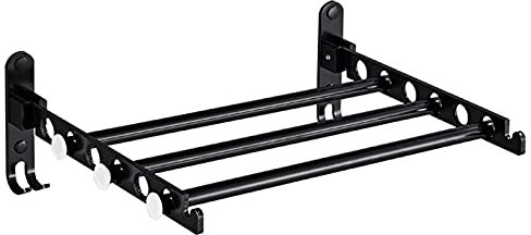 Fyearfly Stendibiancheria Pieghevole a Parete Da 40 Cm, Stendibiancheria Per Uso Domestico in Lega Di Alluminio, Adatto Per Camera Da Letto, Bagno, Balcone