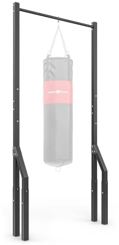 Marbo Sport Sprossenwand mit Klimmzugstange, Boxsackhalterung und Dip-Stangen, OUTDOOR, stabile Konstruktion pulverbeschichtet, Tragfähigkeit bis 110kg, massive Metallprofile, | Made in EU