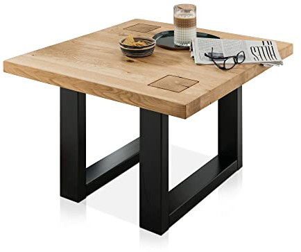 CALDERA Couchtisch, Material Massivholz, Wildeiche geölt, 70x70 cm