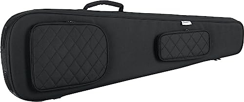 Shaman EBBT-2122BK E-Bass Tasche, Passend für Fast jeden E-Bass, Gewicht: 2 | 2 cm starke Rundum-Polsterung, Schockabsorbierendes Außenmantel, Wasserabweisendes Material schützt vor Feuchtigkeit & Staub