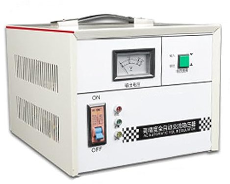 Stabilizzatore Automatico di Tensione, 220V Monofase Uso Domestico Stabilizzatore di Corrente Alimentazione Variabile Stabilizzatore Elettronico,White,2000VA