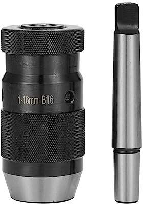 Mandrin Auto Serrant, Weytoll MT2-B16 1-16mm Outil de conversion de Mandrin de perçage sans clé pour perceuses, fraiseuses, tours