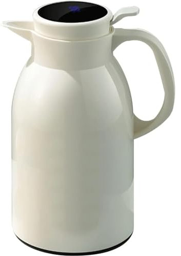 HSHTTKL New Glass Lined Thermal Coffee Carafe, Double Wall Insulated Vacuum Flask, Digital Display Design Thermal Carafe, Water Coffee Dispenser Water Pitcher
