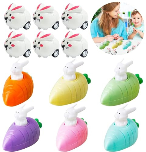 12 Pièces Lapins à Remonter avec Carotte, Lapin de Paques, Pâques Jouet à Remonter, Cadeau de Paques Enfant, Jouet Paques, Ouets de Course pour Paques, Fête Cadeau de Pâques pour Garçons et Filles