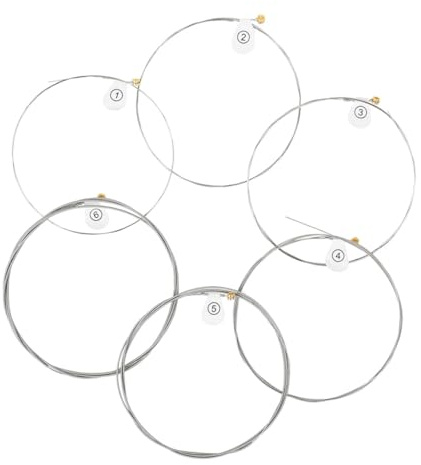 Akustikgitarrensaiten 6 Stück Ersatzsaiten für Gitarre | High Carbon Steel Core, Nickel Steel mit Anti Rust Coating, für Gitarrist und Gitarrenspieler
