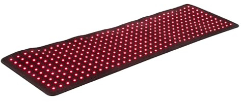 Rotlicht-Therapiematte mit Timer, 89x28cm Nahinfrarot-Lichttherapie, Rotes & Infrarot Licht Pad, 3 Temperatur Tiefentherapie Ganzer Körper, 8mm Dicke
