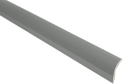Anpassungsprofil GRAU METALLIC, selbstklebend Höhenausgleich 0-11 mm Höhenausgleichsprofil, 1 Meter, Breite 38 mm, Nahtdeckprofil Übergangsprofil Dehnungsfugenprofil (B: 38mm selbstklebend)