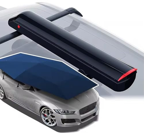 HCAUYNN Cochera MóVil Plegable Totalmente AutomáTica, con Lona Impermeable, ProteccióN Solar De ÁRea Grande De 3.8M, para Acampar Al Aire Libre, Viajes Sin ConduccióN,Blue