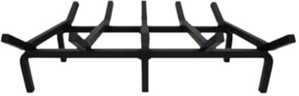 MagiDeal Rack de leña Troncos Soporte apilador Titular Hierro al Aire Libre Interior Negro, Estante de Madera de Fuego leña Registro Rack Fuego Madera Pila
