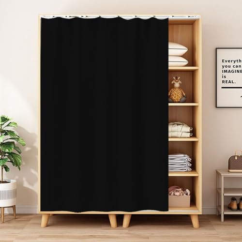 Rideau d'ombrage de placard, rideau anti-poussière pour étagères, salle de bain, rideaux de placard pour cuisine, salle de bain, rideaux avec rails coulissants (taille : 60 x 70 cm, couleur : 24)