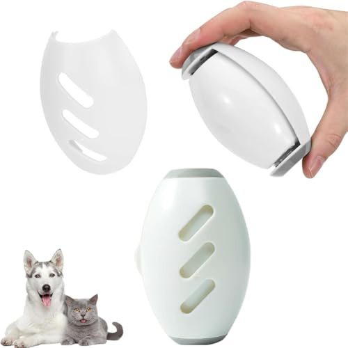 BTORER 2Pcs Reusable Lint Roller,Silicone Washable Sticky Roller Portable Lint Roller,Reusable Sticky Hair Remover, Dog Pet Cat Hair Removal Tool for Clothes Rug Furniture Couch Car (White)