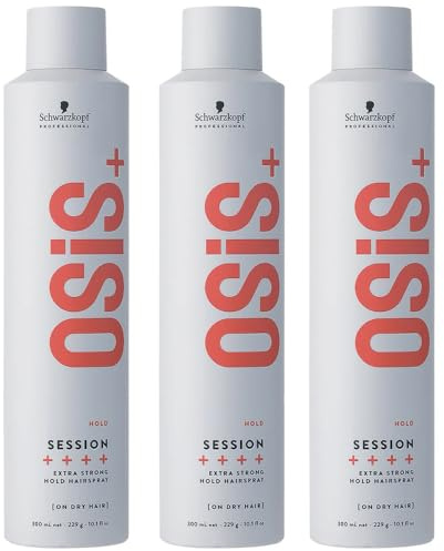 Schwarzkopf Osis Session Haarspray extremer Halt, 300 ml, 3 Stück