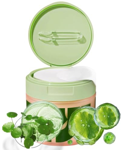 Toner Pads Korean Skincare-100 Pads 2-in-1 Daily Toner&Exfoliating Pads for Sensitive Skin,Korean Toner Pads,Anti-Aging&Brightening Korean Cottonpads,Hydrating,Even Tone,Boost Firmness,Reduce Wrinkles