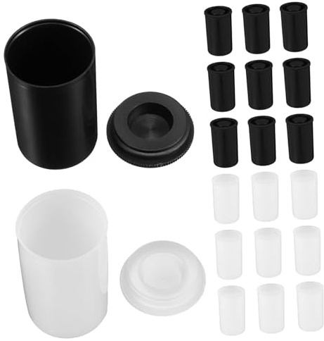 Contenitori Vuoti per Pellicola 35mm, 20 Pezzi, Pe | Coperchio a Tenuta, Design Compatto, Alta Durata e Affidabilità, per Viaggio e Fotografia All'aperto