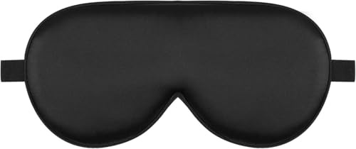 Masque occultant pour les yeux avec sangle réglable, coton ultra doux et respirant, zéro pression sur les yeux, parfait pour les voyages, le sommeil nocturne, la sieste, le yoga et le travail de nuit