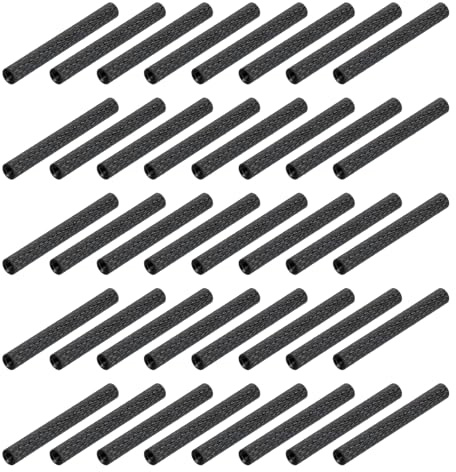 QUARKZMAN 50 Stück Runde Gewindehülse M3 Verbindungsmuttern, Rändelspacer, Kupplung Mutter, Abstandshalter, Bolzen Rohrmutter Gewindemuffe für Halterung, RC Drohne, M3 x 45mm x 5mmOD