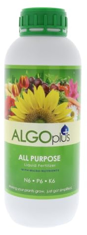 Algoflash All Purpose Formula - Liquid Fertilizer & Plant Food 1-Liter Bottle