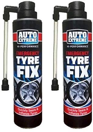 2 x Instant Quick Puncture Repair Car Tyre Fix Sealant Inflates In Seconds 300ml