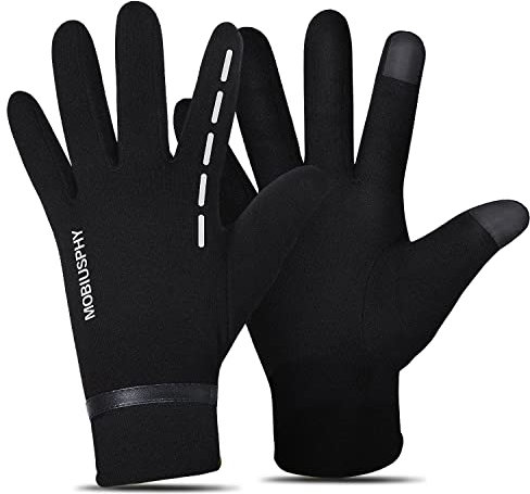 Handschuhe Damen Herren Winterhandschuhe Fahrradhandschuhe Touchscreen Arbeitshandschuhe Handschuhe Winter Warm Uniesex Sporthandschuhe Indoor Outdoor Lauf Arbeit Camping Wandern Fahrrad Schwarz