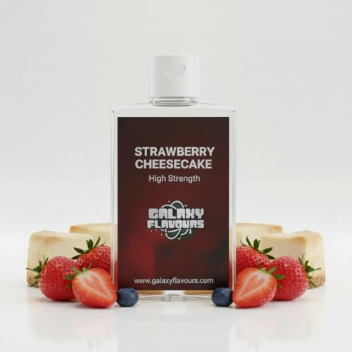 Arôme de gâteau au fromage à la fraise - Arôme alimentaire haute concentration - Flacon de 100 ml - 250 saveurs.