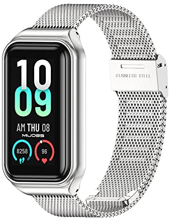 MIJOBS Uhrenarmbänder kompatibel mit Amazfit Band 7 Armband, verstellbare Armbänder mit Metallschnalle, Armband für Amazfit Band 7 Ersatzband