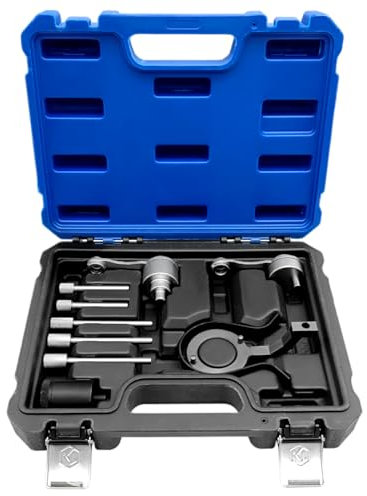 ZKTOOL Camshaft Alignment Flywheel Locking Timing, Camshaft Pulley Timing Tool, Compatible with Land Rover Range Rover Jaguar 2.7 3.0 5.0 V6 306DT Diesel Engine, Timing Chain Tool, 303-1116, 303-1117