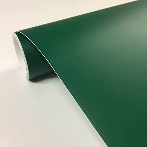 vgoltd Adesivo per mobili, opaco, con retro adesivo, in vinile, per copertura di armadi, artigianato Fablon, carta da contatto autoadesiva (verde foresta, 2 m x 305 mm)