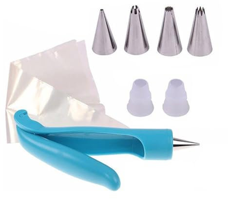 Kit de décoration de gâteaux avec seringue à crème avec douilles réutilisables, convertisseur, pour cupcakes, pâtisseries, beignets, biscuits, fondants, gâteaux, sucre