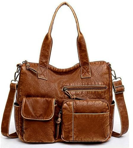 HAWILL Umhängetasche Damen Kleine Crossbody Bag Damen Breiter Gurt Handytasche zum Umhängen Mittelgroß Tragetasche Moderne Taschen für Reisen/Einkaufen/Party