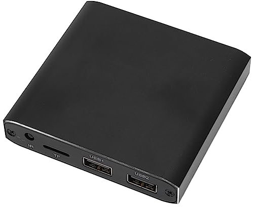 4K Ultra HD Digital Media Player, MP4-Player mit Fernbedienung, Unterstützt das Lesen von U-Disk und Speicherkarte, Analogem AV, Automatischer Wiedergabe und Loop-Funktion