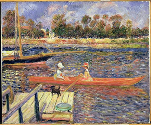 AgaaTi Kunstdruck Leinwand Jahrgang Wandkunst Rotes boot argenteuil von pierre auguste renoir für Wanddekoration 60x90cm