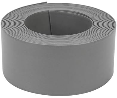 D-WORK - Bordure De Jardin Flexible Gris Anthracite 10m x 15cm - PE Résistant 3mm Anti UV - Séparation Allée, Pelouse, Massif Et Jardin Extérieur