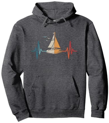 Segler Herzschlag Segelboot Segeln Pullover Hoodie