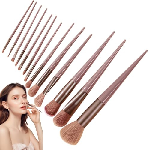 Makeupborstset | 13 x snabbtorkande sminkborstkit professionell, ansiktsborste set mångfald sminkborstar för nybörjare professionell ansikte kindöga